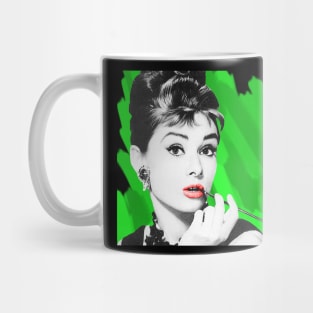 Audrey Hepburn 'Green' Mug